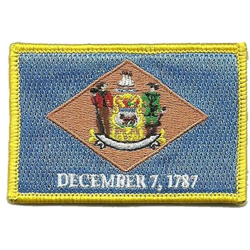 BuckUp Tactical Morale Patch Hook Delaware Dover State Patches 3x2